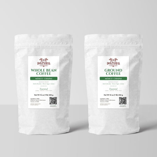 Essential · México, Chiapas — 1 lb whole bean and ground bags