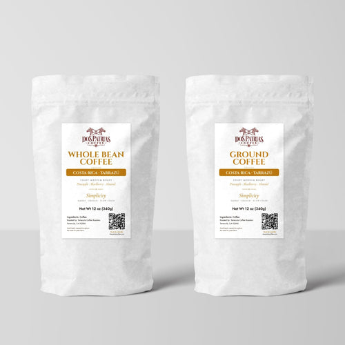Simplicity · Costa Rica, Tarrazú — 12 oz whole bean and ground bags